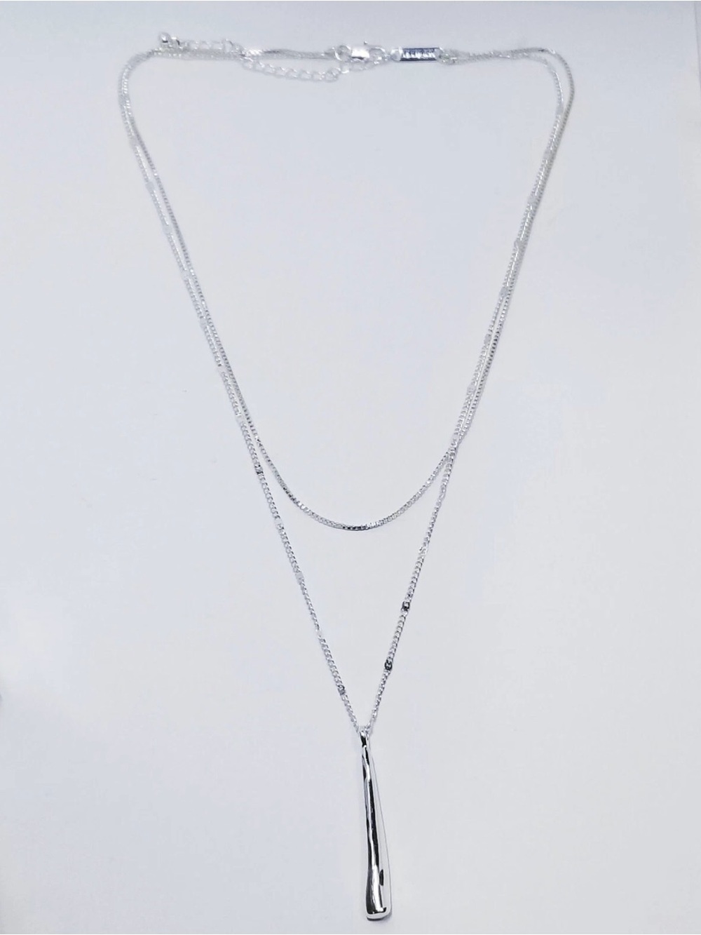Jenny Bird Layered Silver Layered Pendant Necklace